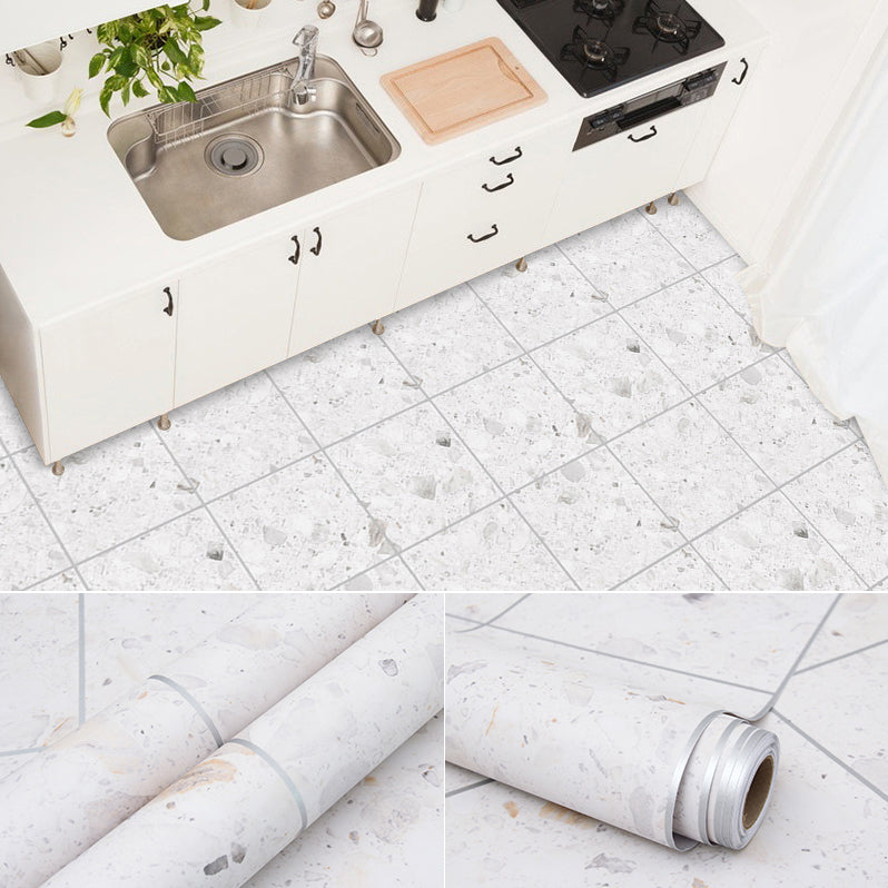 Frendorf | Modernes PVC-Boden Geometrisches Muster Peel and Stick Vinyl-Planke Boden