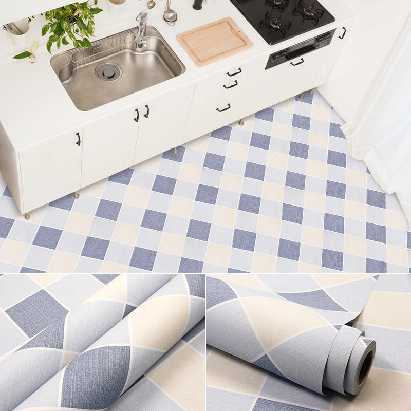 Frendorf | Modernes PVC-Boden Geometrisches Muster Peel and Stick Vinyl-Planke Boden