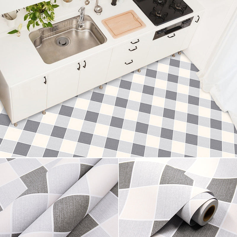 Frendorf | Modernes PVC-Boden Geometrisches Muster Peel and Stick Vinyl-Planke Boden