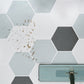 Frendorf | Modern Vinylplanken Peel and Stick Gitterdruck PVC-Bodenbelag für das Badezimmer