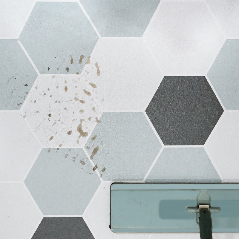 Frendorf | Modern Vinylplanken Peel and Stick Gitterdruck PVC-Bodenbelag für das Badezimmer
