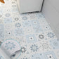 Frendorf | Modern Vinylplanken Peel and Stick Gitterdruck PVC-Bodenbelag für das Badezimmer