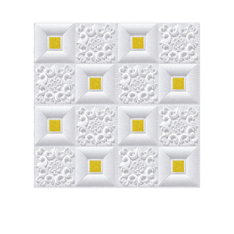 Frendorf | Modernes Zinn-Rückwandverkleidung Glatte Wand Decke XPE Baumwolle Set von 1