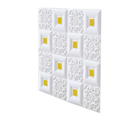 Frendorf | Modernes Zinn-Rückwandverkleidung Glatte Wand Decke XPE Baumwolle Set von 1
