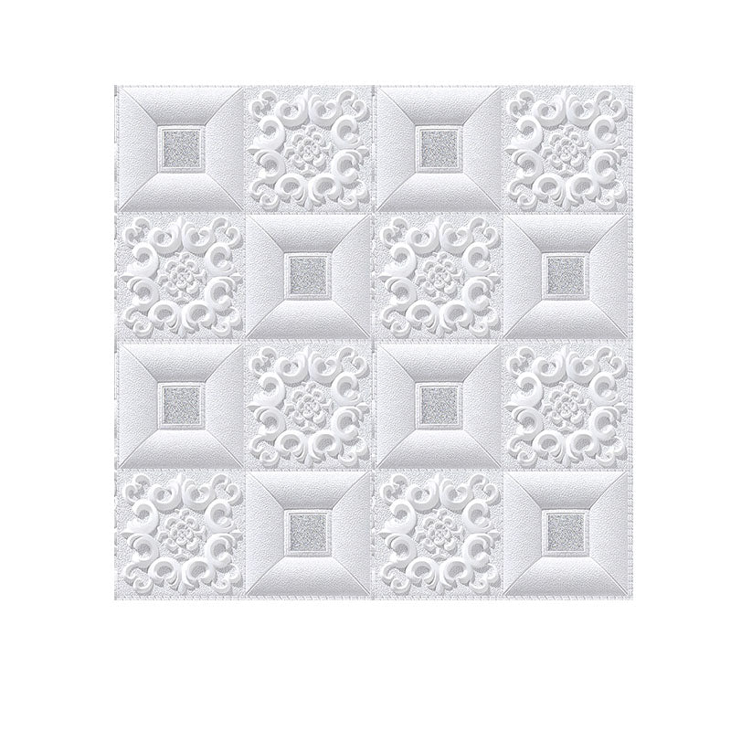 Frendorf | Modernes Zinn-Rückwandverkleidung Glatte Wand Decke XPE Baumwolle Set von 1