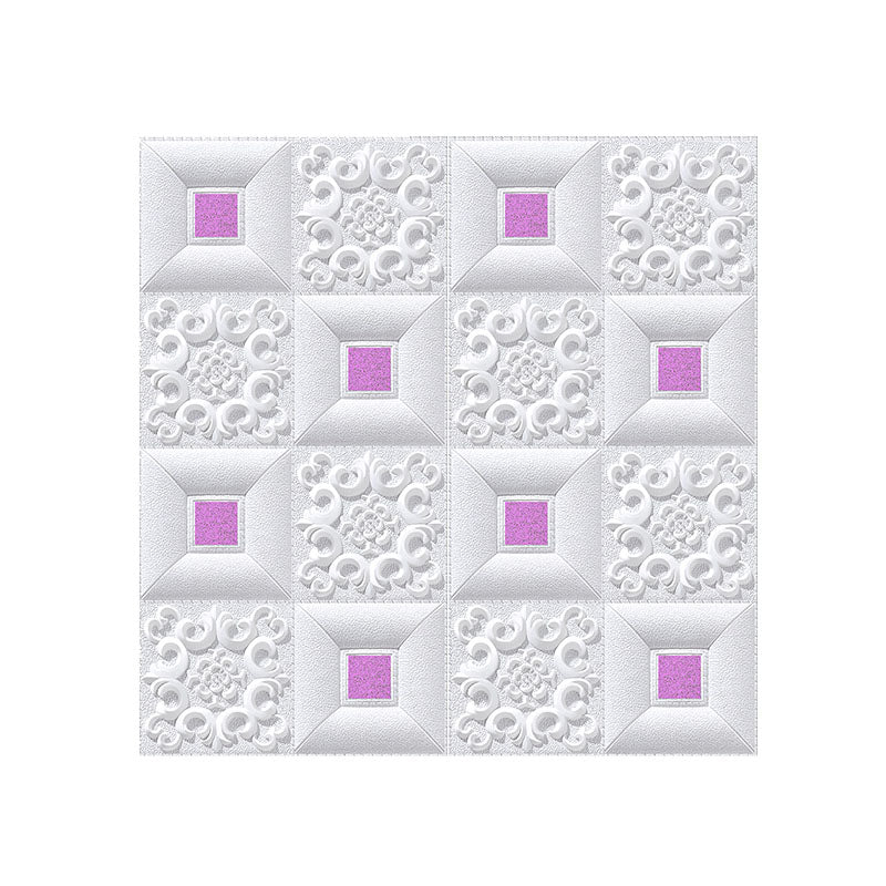 Frendorf | Modernes Zinn-Rückwandverkleidung Glatte Wand Decke XPE Baumwolle Set von 1