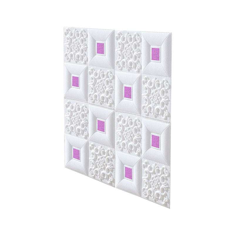 Frendorf | Modernes Zinn-Rückwandverkleidung Glatte Wand Decke XPE Baumwolle Set von 1
