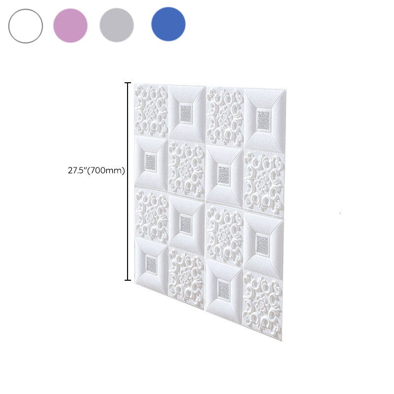 Frendorf | Modernes Zinn-Rückwandverkleidung Glatte Wand Decke XPE Baumwolle Set von 1