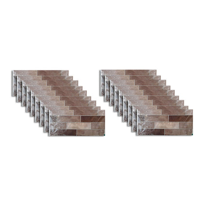 Frendorf | PVC Peel & Stick Fliese Küche wasserdichter Spritzschutz Peel and Stick Wandfliese Set von 18