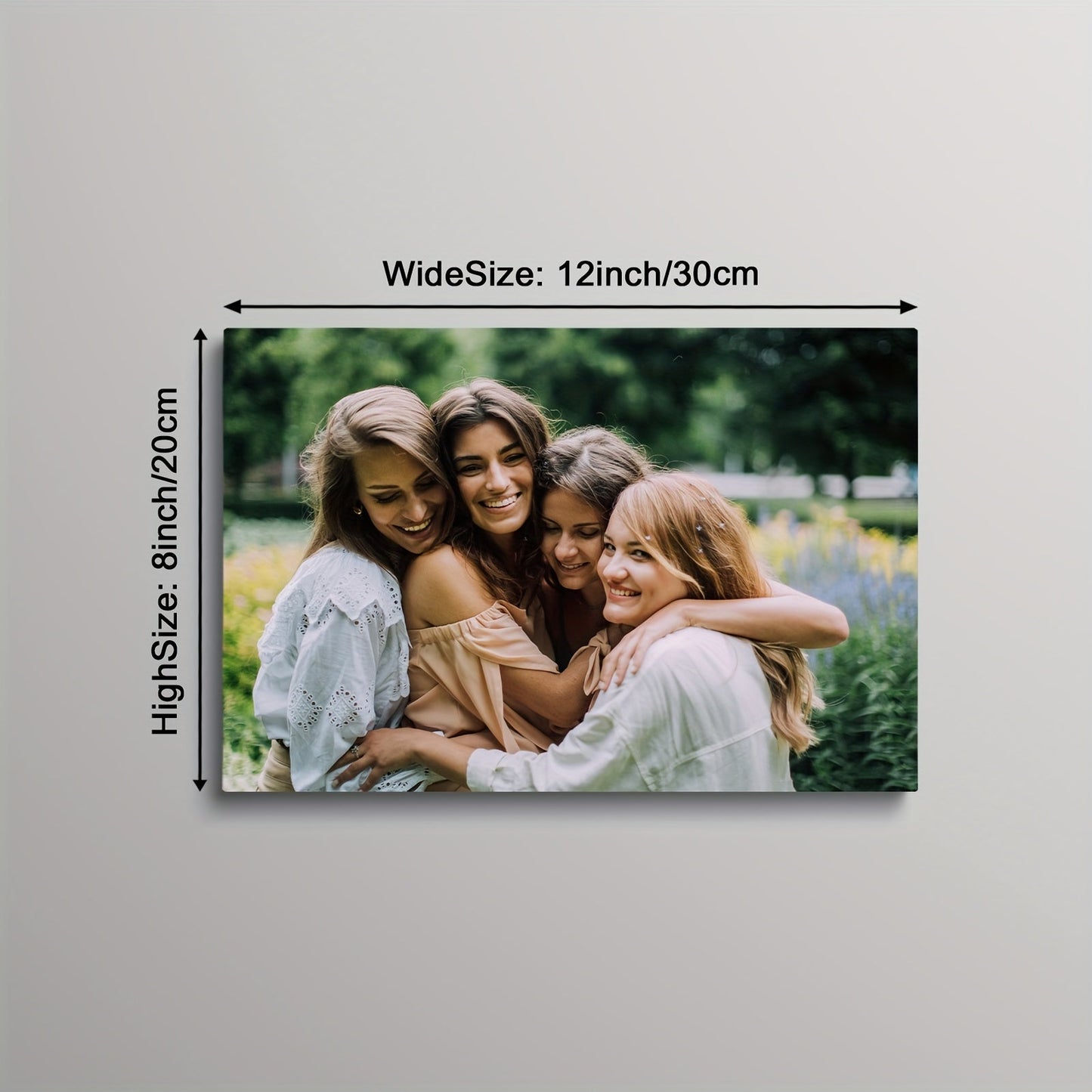 Kreatives Gerahmtes Leinwanddruck-Poster Benutzerdefiniertes Foto Personalisierte Wandkunst für Valentinstagsdekor Kunstwerk Wandmalerei Geschenk Andenken