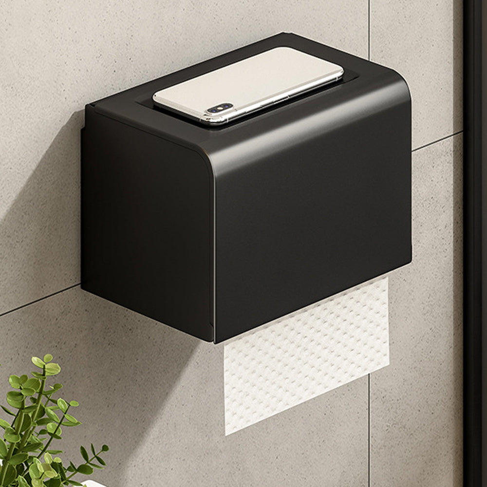 Frendorf | Zeitgenössisches Badzubehör-Set Matte Black Badezimmer-Set mit Bademantelhaken/Handtuchstange