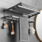 Frendorf | Modernes Badezimmer-Hardware-Set aus Edelstahl Mattgrau Bademantelhaken/Handtuchstange