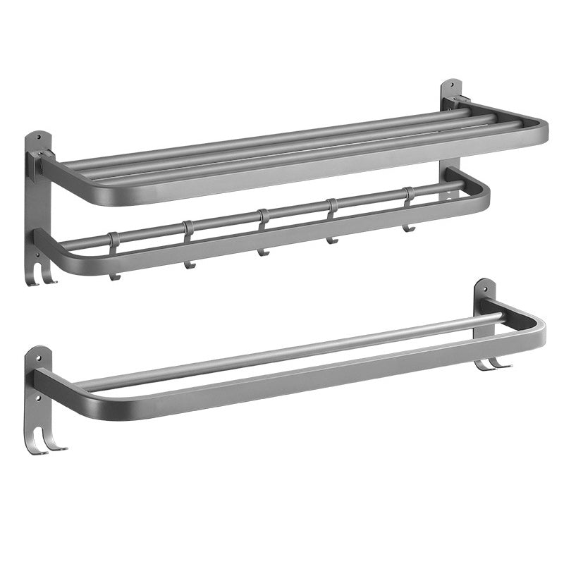 Frendorf | Modernes Badezimmer-Hardware-Set aus Edelstahl Mattgrau Bademantelhaken/Handtuchstange