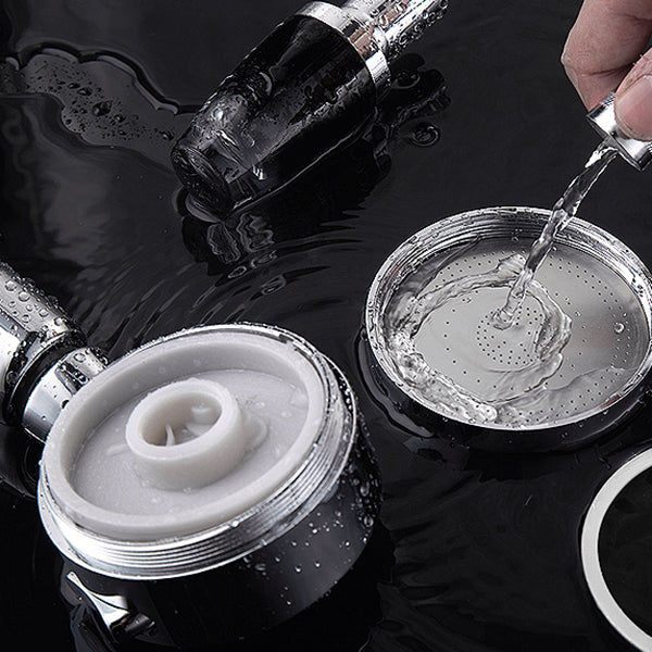 Frendorf | Zeitgenössischer Handheld Duschkopf Rund 3 Einstellungs Spraykopf in Silber