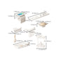 Frendorf | Modernes Weißes Badezimmerzubehörset Edelstahl Bad Hardware Set