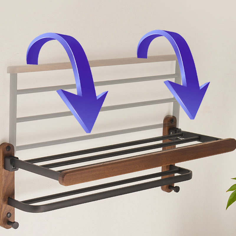 Frendorf | Modernes Badezimmerzubehör-Set Aluminium & Holz Badbeschläge Set