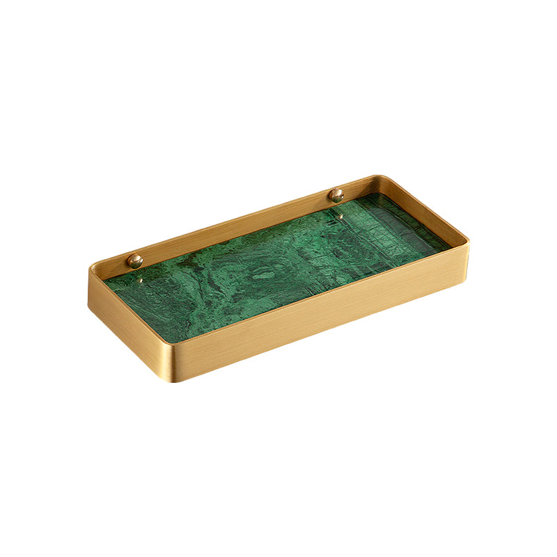 Frendorf | Golden Bath Hardware Set Messing & Marmor Badezimmer Zubehör Set