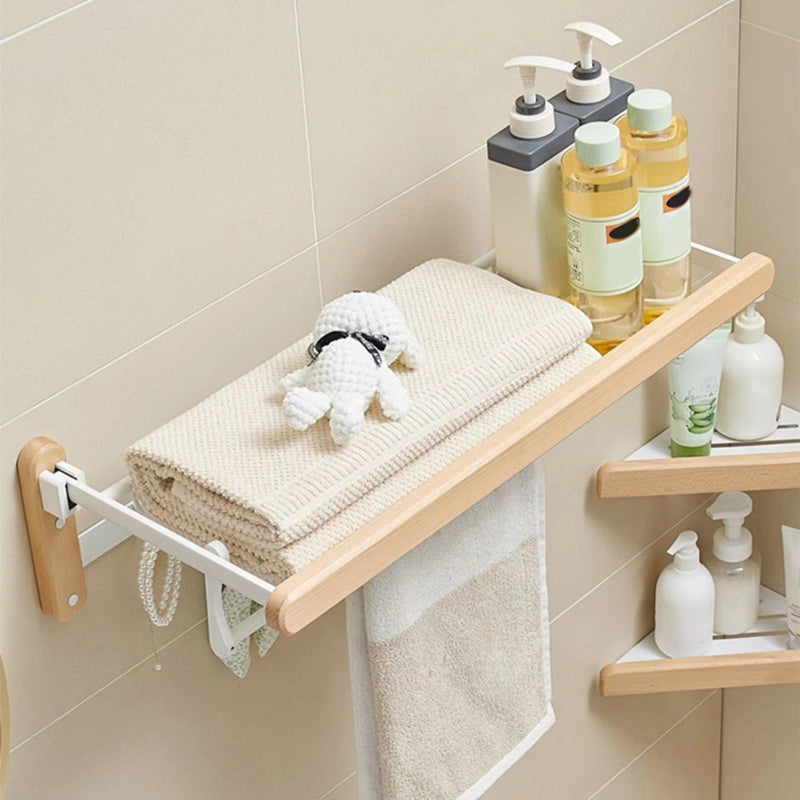 Frendorf | Weißes Badezimmer Set Massivholz & Aluminium Badezimmerzubehör einzeln oder als Set