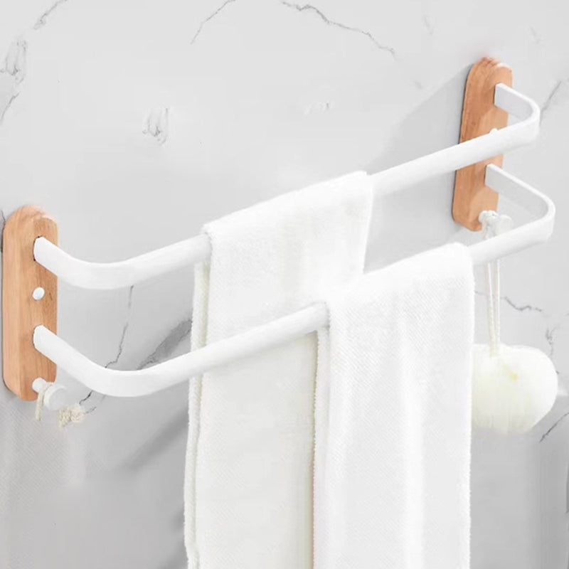 Frendorf | Weißes Badezimmer Set Massivholz & Aluminium Badezimmerzubehör einzeln oder als Set
