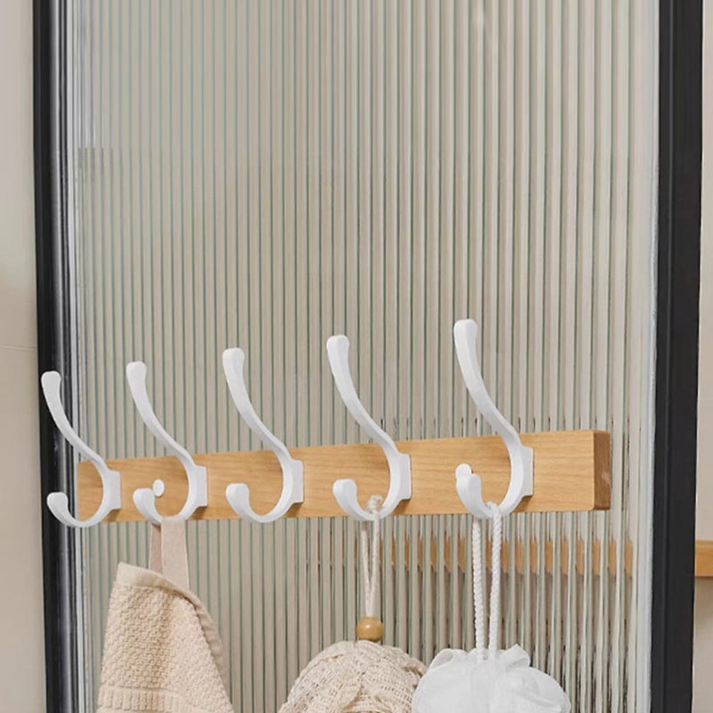 Frendorf | Weißes Badezimmer Set Massivholz & Aluminium Badezimmerzubehör einzeln oder als Set
