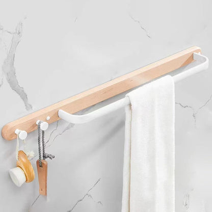 Frendorf | Weißes Badezimmer Set Massivholz & Aluminium Badezimmerzubehör einzeln oder als Set