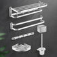 Frendorf | Silber Badezimmer Zubehör Set Modernes Badezimmer Accessoire als Einzelstück oder im Set