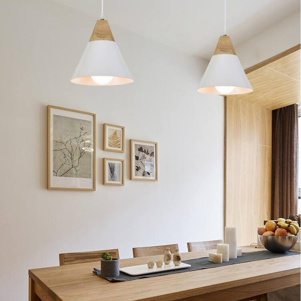 Minimalistische Holz Pendelleuchte | NordicLight