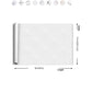 Frendorf | 23" X 196" PVC Abzieh- und Klebe-Wandtapete Küche und Badezimmer Wasserfeste Tapete
