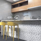 Frendorf | Mosaikfliesen zum Abziehen und Aufkleben Moderne Stil Tapete mit quadratischer Form