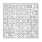 Frendorf | Mosaikfliesen zum Abziehen und Aufkleben Moderne Stil Tapete mit quadratischer Form