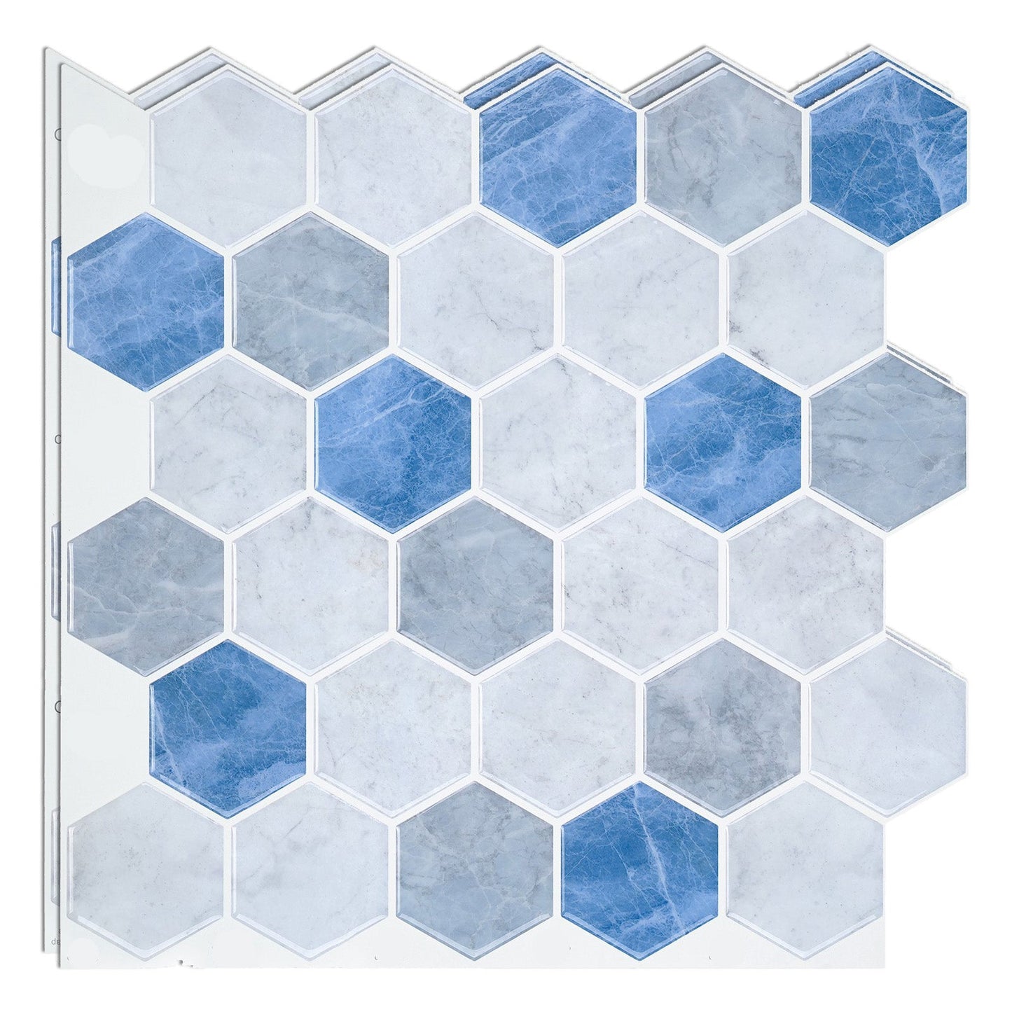 Frendorf | Mosaikfliesen zum Abziehen und Aufkleben Moderne Stil Tapete mit quadratischer Form
