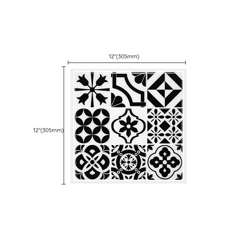 Frendorf | Mosaikfliesen zum Abziehen und Aufkleben Moderne Stil Tapete mit quadratischer Form
