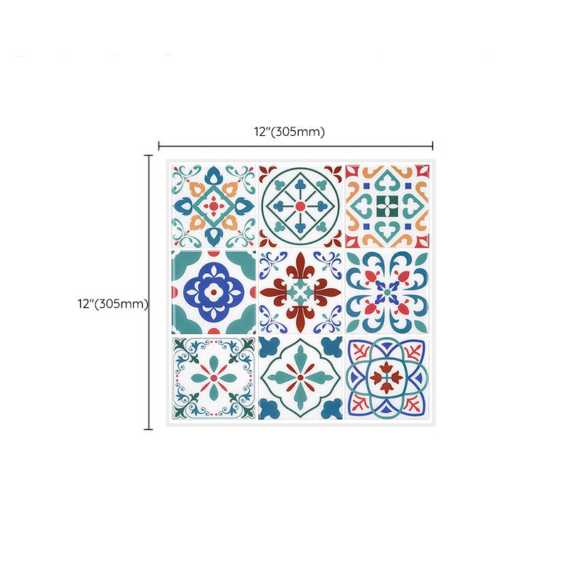 Frendorf | Mosaikfliesen zum Abziehen und Aufkleben Moderne Stil Tapete mit quadratischer Form