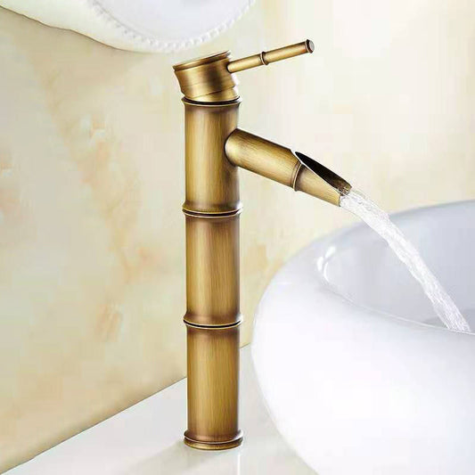 Frendorf | Rundes Einhand-Wasserhahn Landhausstil Waschbeckenarmatur