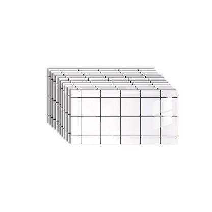 Frendorf | 10-Pack PVC rechteckige Peel-and-Stick Wandfliese Küche und Badezimmer Spritzschutz