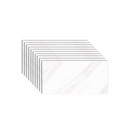 Frendorf | 10er-Pack PVC rechteckige Peel & Stick U-Bahn-Fliese Küchen- und Badezimmer-Rückwand