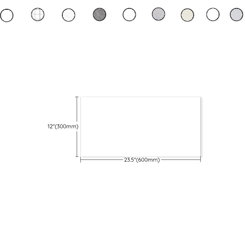 Frendorf | 10er Pack PVC Rechteckige Peel & Stick U-Bahnfliese Küche und Bad