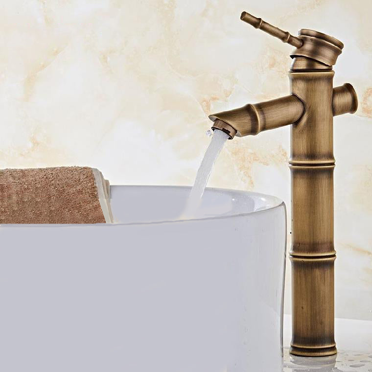 Frendorf | Messing Land Becken Wasserhahn Einloch Waschbecken Wasserhahn für Badezimmer