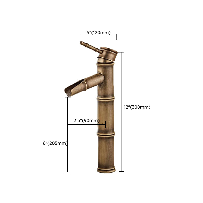 Frendorf | Messing Land Becken Wasserhahn Einloch Waschbecken Wasserhahn für Badezimmer