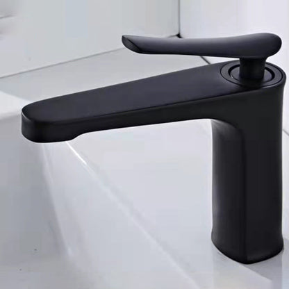 Frendorf | 1 Griff Vollkupfer Badezimmer Waschbecken Wasserhahn Nordic Modern Vanity Wasserhahn mit Abfluss