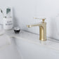 Frendorf | 1 Griff Vollkupfer Badezimmer Waschbecken Wasserhahn Nordic Modern Vanity Wasserhahn mit Abfluss