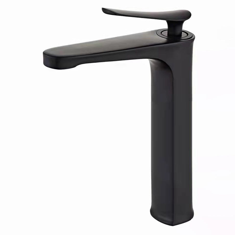 Frendorf | 1 Griff Vollkupfer Badezimmer Waschbecken Wasserhahn Nordic Modern Vanity Wasserhahn mit Abfluss