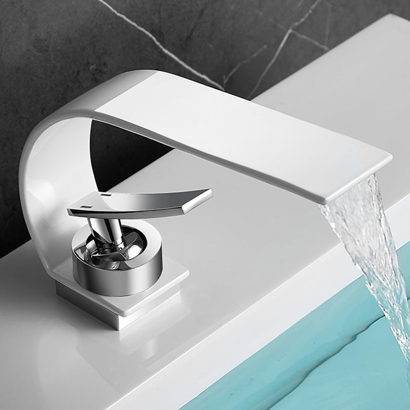 Frendorf | Wasserfallauslauf Weit verbreiteter Waschbeckenarmatur Moderne Metall Weit verbreiteter Spülbeckenarmatur
