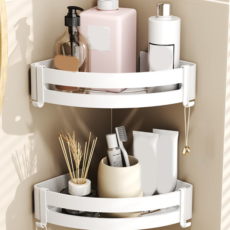 Frendorf | Modernes Stil Badezimmerzubehörset mit Badregal/Handtuchhalter/Toilettenbürste in Weiß
