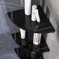 Frendorf | 3-teiliges modernes Badezimmer-Zubehörset Marmor und Metall Badregal