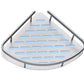 Frendorf | 3-teiliges modernes Badezimmer-Accessoire-Set Aluminium-Badregal in Silber
