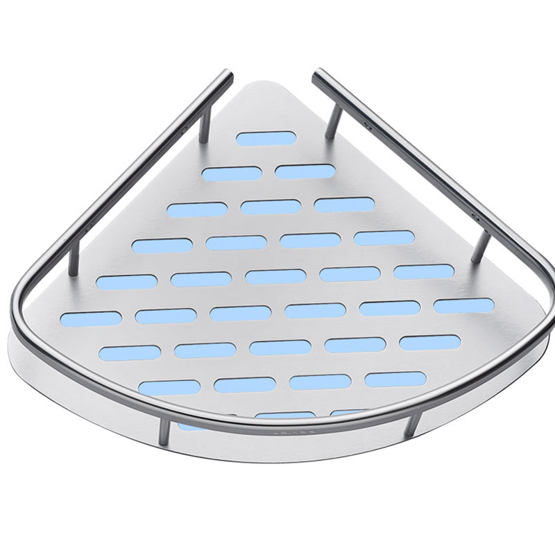 Frendorf | 3-teiliges modernes Badezimmer-Accessoire-Set Aluminium-Badregal in Silber