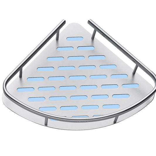 Frendorf | 3-teiliges modernes Badezimmer-Accessoire-Set Aluminium-Badregal in Silber