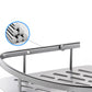 Frendorf | 3-teiliges modernes Badezimmer-Accessoire-Set Aluminium-Badregal in Silber
