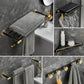 Frendorf | 5-teiliges modernes Badezimmerzubehör Set aus schwarzem Messing Badezimmerhardware